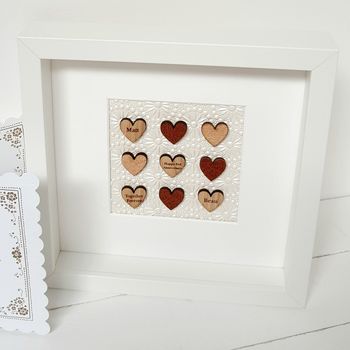 Leather 3rd Anniversary Personalised Love Hearts, 4 of 4