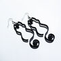 Black Cat Silhouette Fashion Earrings, thumbnail 4 of 12
