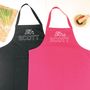 Mr And Mrs Personalised Apron Set Retro Style, thumbnail 4 of 10