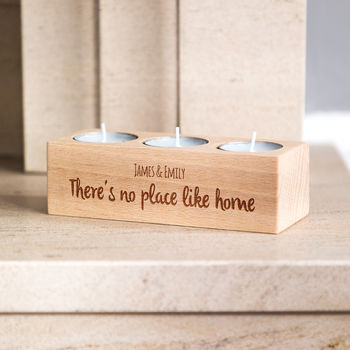 Personalised No Place Like Home Candle Holder Gift, 5 of 5