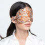 100% Mulberry Silk Eye Mask Crosshatch, thumbnail 4 of 5