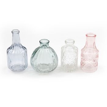 Set Of Four Glass Posy Vases, 4 of 5