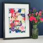 'I Am Because You Are' Floral Paper Cut Print, thumbnail 1 of 5