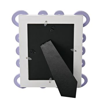 Contemporary Squiggly White Purple Photo Frame 5x7', 3 of 3