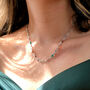 Colourful Multi Gemstone Sterling Silver Chain Necklace, thumbnail 6 of 8