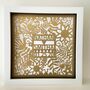 Personalised Framed Wedding Anniversary Paper Cut, thumbnail 7 of 11