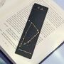 Personalised Star Sign Leather Bookmark, thumbnail 1 of 9