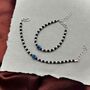 Baby Evil Eye Nazaria Black And Silver Bracelet/Anklet, thumbnail 3 of 3