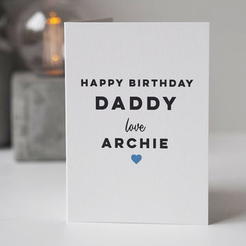 Personalised Happy Birthday Card For Daddy, 3 of 4
