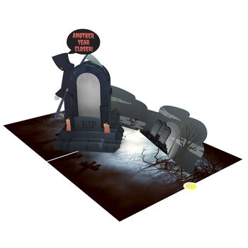 Another Year Closer! Funny Joke Birthday Card With 3D Pop Up Grim Reaper, 5 of 9