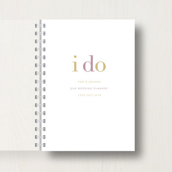 Personalised 'I Do' Wedding Planner Journal, 10 of 10