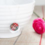 Scottish Red Tartan Disc Necklace, thumbnail 1 of 2