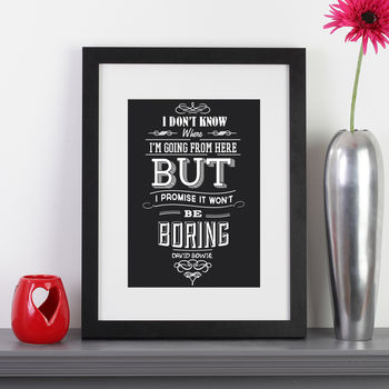 'I Don't Know Where I Am Going…' David Bowie Print, 2 of 6