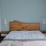 Handcrafted Steel Bed Frame And Oak Headboard, thumbnail 6 of 12