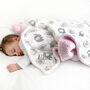 Personalised Pink Elephant And Owl Blanket, thumbnail 1 of 6
