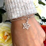 Personalised Graduation Gift Sterling Silver Initial Star Necklace, thumbnail 7 of 11