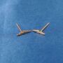 Gold Lightning Bolt Studs, Minimalistic Dainty Studs, thumbnail 6 of 7