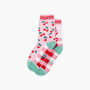 Cherry Ice Cream Sundae Combed Cotton Odd Socks In Pink, thumbnail 3 of 4