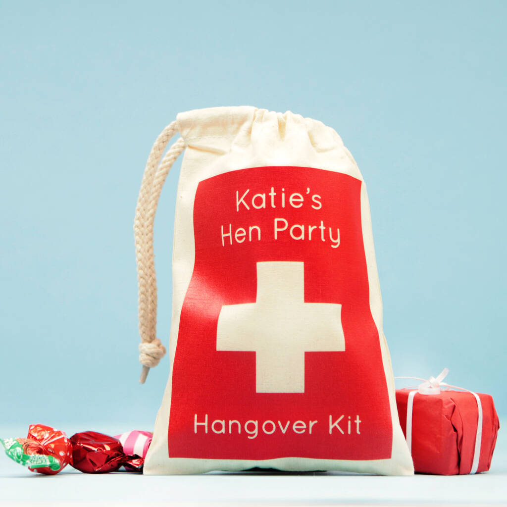 Personalised Hangover Recovery Bags