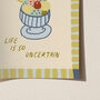Eat Dessert Kitchen Print, thumbnail 8 of 8