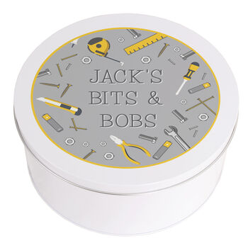 Personalised Bits And Bobs Man Stuff Metal Tin, 5 of 5