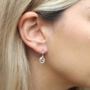 Gold Vermeil Circle Drop Earrings, thumbnail 2 of 6