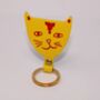Jolly Cat Leather Keyring, thumbnail 5 of 6