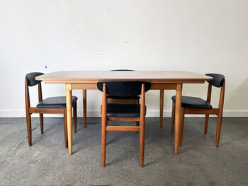 Schreiber Mid Century Extending Dining Table And Chairs, 2 of 12