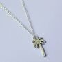 Palm Tree Tropical Pendant Necklace, thumbnail 5 of 8