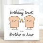 A Little Birthday Toast To My Brother In Law Card, thumbnail 2 of 3