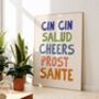 Cin Cin Salud Cheers Print, thumbnail 1 of 3