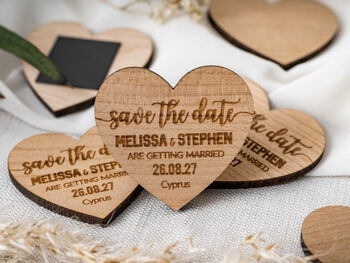 Save The Date Personalised Fridge Magnet Wedding Invite, 6 of 12
