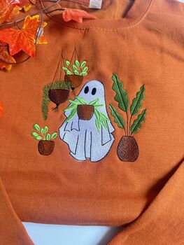 Ghost Plant Lover Embroidered Sweatshirt, 4 of 5