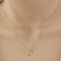 Wrapped Birthstone Initial Necklace, thumbnail 6 of 12