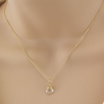 Wrapped Birthstone Initial Necklace, 6 of 12