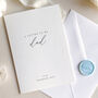 Luxury 'Letter To My Dad On My Wedding Day' Card, Elegant Calligraphy Design, thumbnail 1 of 7
