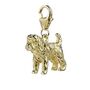 Cockapoo Sterling Silver Gold Plated Charm, thumbnail 5 of 7