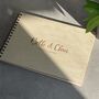Personalised Wooden A4 Sketch Book For Weddings, thumbnail 1 of 6