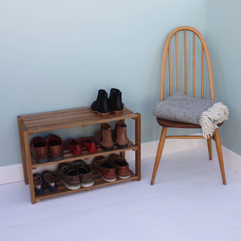 Oak Shoe Rack By a+b furniture | notonthehighstreet.com