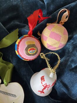 Hand Painted Papier Mâché Marmite Bauble, 2 of 8