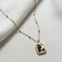 Enamel Nights Sky 18k Gold Pendant Necklace, thumbnail 1 of 3