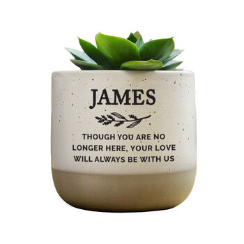 Personalised Memorial In Loving Memory Plant Pot, 2 of 3