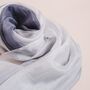 100% Mulberry Silk Scarf, Ombre Silver Grey, thumbnail 6 of 6