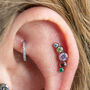 Rainbow Pride Curved Helix Earring, thumbnail 1 of 5