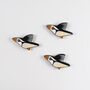 Handmade Wooden Flying Puffin Wall Hanging, thumbnail 9 of 11