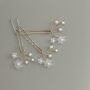 Pearl Flower Bridal Hair Pins Set Of Three, thumbnail 11 of 13