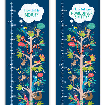 Personalised Jungle Height Chart, 4 of 7