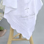 Personalised White Shawl For Christening, thumbnail 1 of 4