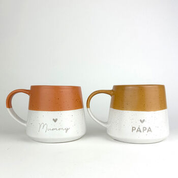 Tiny Heart Personalised Dipped Stoneware Tea/Coffee Mug Love Gift, 10 of 10