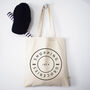 Minimalist Name Shopping Organic Tote Bag, thumbnail 2 of 4